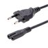 STARTECH Cavo di Alimentazione CA da 2m, Spina EuroPlug a C7, 2.5A-250V, 18AWG, Cavo Elettrico di Ricambio con spina italiana per Notebook / Stampanti/Monitor/Laptop, Cavo alimentazione bipolare
