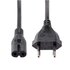 STARTECH Cavo di Alimentazione CA da 2m, Spina EuroPlug a C7, 2.5A-250V, 18AWG, Cavo Elettrico di Ricambio con spina italiana per Notebook / Stampanti/Monitor/Laptop, Cavo alimentazione bipolare