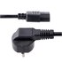 STARTECH Cavo di alimentazione per PC da EU Schuko a C13 da 3 m, Cavo di corrente AC 250V 10A 18AWG, Cavo di ricambio con spina italiana per portatile/TV/monitor/schermo da Schuko CEE 7/7 a IEC 60320 C13, Nero