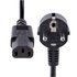 STARTECH Cavo di alimentazione per PC da EU Schuko a C13 da 3 m, Cavo di corrente AC 250V 10A 18AWG, Cavo di ricambio con spina italiana per portatile/TV/monitor/schermo da Schuko CEE 7/7 a IEC 60320 C13, Nero