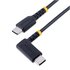 STARTECH Cavo di Ricarica USB-C a 90° da 2m - Cavetto di Ricarica Veloce USB Tipo-C per uso intensivo - Cavo Dati USB 2.0 Type-C a C in Resistente Fibra Aramidica - PD 60W 3A - Nero