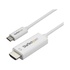 STARTECH Cavo HDMI a USB-C da 1m - Cavetto USB 3.1 Tipo C a HDMI - 4k a 60Hz - Bianco