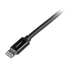 STARTECH Cavo lungo connettore lightning a 8 pin Apple nero a USB da 2 m per iPhone / iPod / iPad
