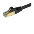 STARTECH Cavo patch CAT6a da 1,5 m - Schermato (STP) - Filo di rame al 100% - Connettore antistrappo - Nero