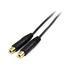 STARTECH Cavo splitter stereo 15 cm - 3,5 mm maschio a 2 connettori femmina 3,5 mm