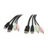 STARTECH KVM DisplayPort USB 4 in 1 con audio e microfono 1,8 m