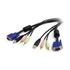 STARTECH Cavo switch KVM VGA USB 4 in 1 da 1,8 m con audio e microfono