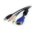 STARTECH Cavo switch KVM VGA USB 4 in 1 da 1,8 m con audio e microfono