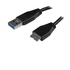STARTECH Cavo USB 3.0 Tipo A a Micro B slim - Connettore USB3.0 A a Micro B slim ad alta velocità M/M - 3m