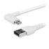 STARTECH Cavo USB angolare a Lightning da 1m Conforme Apple MFi Bianco