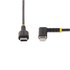 STARTECH Cavo USB-C a Lightning da 1 m - Cavo di ricarica/sincronizzazione da USB Tipo-C a Lightning in fibra aramidica resistente con angolo a 90 gradi - Certificato Apple MFi - Cavo ricarica iPhone robusto