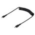 STARTECH Cavo USB-C a Lightning da 1m Certificato MFi, Cavetto iPhone Spiralato di Ricarica/Alimentazione, Resistente Cavo USB Tipo C a Lightning con Fibra Aramidica e Rivestimento TPE , Cavo Caricatore Nero