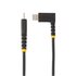 STARTECH Cavo USB-C a Lightning da 2m - Cavo di ricarica/sincronizzazione da USB Tipo-C a Lightning in fibra aramidica resistente con angolo a 90 gradi - Certificato Apple MFi - Cavo ricarica iPhone robusto