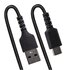 STARTECH Cavo USB C Ricarica Veloce da 50cm; Cavetto USB tipo C 2.0 Spiralato di Alimentazione e Sincronizzazione; Cavo Adattatore USB A a USB C corto in resistente Fibra Aramidica, Maschio-Maschio, TPE - Nero