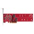 STARTECH .com Adattatore PCI Express M.2 NVMe - Scheda Adattatore PCIe 4.0 x8 x16 a Doppio SSD M.2 NVMe or AHCI, 7.8Gbps per disco - Biforcazione richiesta - Compatibile con Windows/Linux