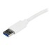 STARTECH Adattatore USB 3.0 a Ethernet Gigabit NIC con porta USB - Bianco
