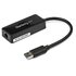 STARTECH Adattatore USB 3.0 a Ethernet Gigabit NIC con porta USB - Nero