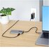 STARTECH .com Adattatore USB C Multiporta, Video HDMI 4K 60Hz, Hub USB 3.2 a 3 porte USB-A 5Gbps , 100W Power Delivery Pass-Through, GbE, Cavo integrato da 30cm, Docking Station per laptop /Mini Dock da viaggio