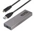 STARTECH .com Box SSD M2 NVME - Adattatore USB-C 10Gbps a M.2 NVMe/SATA - Case Esterno USB-C (3.0/3.1) in Alluminio per SSD M2 PCIe/SATA - Cavi USB-C/A inclusi - Compatibile con 2230/2242/2260/2280 - Thunderbolt 3