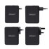 STARTECH .com Caricatore USB-C da parete da 140W, 3x USB-C/1x USB-A, adattatore di alimentazione internazionale PD 3.1 GaN per MacBook/Dell XPS/Inspiron