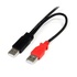 STARTECH Cavo a doppia alimentazione per disco rigido esterno HDD a splitter Y - cavo dual USB A a micro B da 91cm