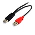 STARTECH Cavo a doppia alimentazione per disco rigido esterno HDD a splitter Y - cavo USB A a mini B da 1,8m