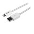 STARTECH Cavo connettore lungo Lightning a 8 pin Apple a USB per iPhone / iPod / iPad bianco da 3 m