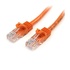 STARTECH Cavo di rete CAT 5e - Cavo Patch Ethernet RJ45 UTP Arancio da 1m antigroviglio