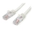 STARTECH Cavo di rete CAT 5e - Cavo Patch Ethernet RJ45 UTP Bianco da 1m antigroviglio