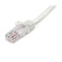 STARTECH Cavo di rete CAT 5e - Cavo Patch Ethernet RJ45 UTP Bianco da 1m antigroviglio