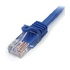 STARTECH Cavo di rete CAT 5e - Cavo Patch Ethernet RJ45 UTP Blu da 1m antigroviglio
