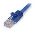 STARTECH Cavo di rete CAT 5e - Cavo Patch Ethernet RJ45 UTP Blu da 2m antigroviglio