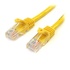 STARTECH Cavo di rete CAT 5e - Cavo Patch Ethernet RJ45 UTP Giallo da 1m antigroviglio