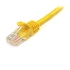 STARTECH Cavo di rete CAT 5e - Cavo Patch Ethernet RJ45 UTP Giallo da 1m antigroviglio