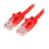 STARTECH Cavo di rete CAT 5e - Cavo Patch Ethernet RJ45 UTP Rosso da 1m antigroviglio