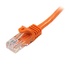 STARTECH Cavo di Rete da 50cm Arancio Cat5e Ethernet RJ45 Antigroviglio