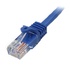 STARTECH Cavo di Rete da 50cm Blu Cat5e Ethernet RJ45 Antigroviglio