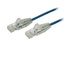 STARTECH Cavo di Rete Ethernet Snagless CAT6 da 1m - Cavo Patch antigroviglio slim RJ45 - Blu
