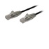 STARTECH Cavo di Rete Ethernet Snagless CAT6 da 2,5m - Cavo Patch antigroviglio slim RJ45 - Nero