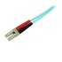 STARTECH Cavo di rete patch Duplex in fibra ottica multimodale LSZH 50/125 da 10 Gb 1m LC-LC - acqua