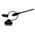 STARTECH .com Cavo di ricarica 3 in 1 da 1m - Multi USB a Lightning o Dock a 30 pin o Micro-USB per iPhone / iPad / iPod / Android - Certificato Apple MFi - USB 2.0