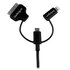 STARTECH .com Cavo di ricarica 3 in 1 da 1m - Multi USB a Lightning o Dock a 30 pin o Micro-USB per iPhone / iPad / iPod / Android - Certificato Apple MFi - USB 2.0
