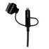 STARTECH .com Cavo di ricarica 3 in 1 da 1m - Multi USB a Lightning o Dock a 30 pin o Micro-USB per iPhone / iPad / iPod / Android - Certificato Apple MFi - USB 2.0