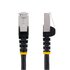 STARTECH .com Cavo Ethernet CAT 6a - 5m - Nero - Cavo di rete LAN Low Smoke Zero Halogen (LSZH) - 10GbE 500MHz 100W PoE++ - Filo/Cavo patch schermato S/FTP con spinotto RJ45 antigroviglio e rilievi di trazione