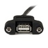 STARTECH Cavo Prolunga USB 2.0 per montaggio a pannello di Tipo A/A Femmina A / Maschio A - 30 cm