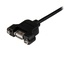 STARTECH Cavo Prolunga USB 2.0 per montaggio a pannello di Tipo A/A Femmina A / Maschio A - 60 cm