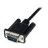 STARTECH Cavo seriale null modem DB9 RS232 nero 1 m - F/M