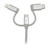 STARTECH Cavo USB-C Multi Carica - Lightning USB, Micro-B - Intrecciato - 1m