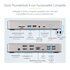 STARTECH .com Docking Station Thunderbolt 4 multi monitor, dock TB4 per monitor quadrupli/tripli/doppi - 2x HDMI/2x DisplayPort, Hub 7x USB, 2,5Gb Ethernet, 98W PD