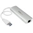 STARTECH Hub USB 3.0 a 3 porte con Adattatore NIC Ethernet Gigabit Gbe
